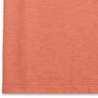 Pima and Silk Pique Short Sleeve Three-Button Polo in Coral Heather by Scott Barber