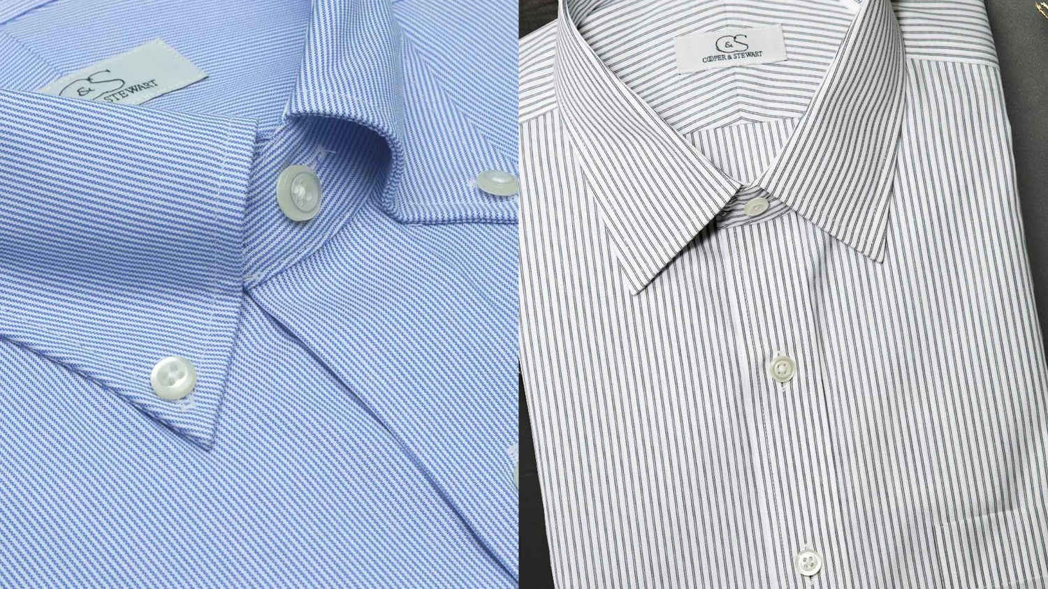 cooper & stewart dress shirts Cooper & Stewart White Dress Shirt Button Down Collar