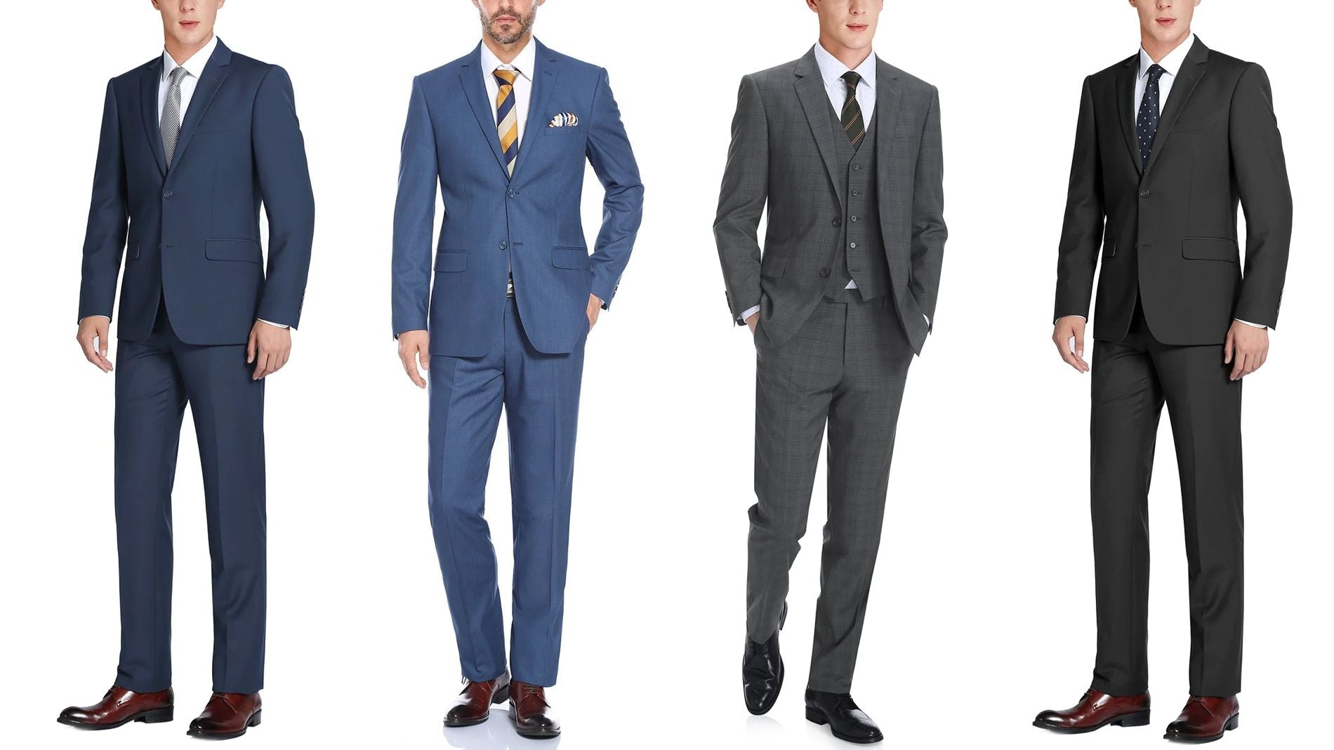 Suits from Renoir, Rivelino, and English Laundry at J. Men's Clothing