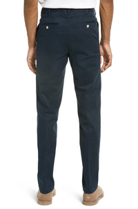 Southern Vintage Stretch Twill Chino in Navy (Hampton Plain Front) by Vintage1946