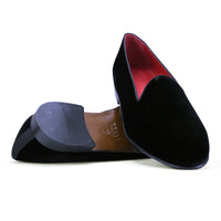 Tux Velvet Tuxedo Shoe in Black by Zelli Italia