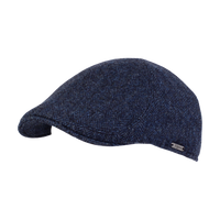 Pub Cap in Shetland Herringbone Wool (Choice of Colors) by Wigens