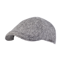 Pub Cap in Shetland Herringbone Wool (Choice of Colors) by Wigens