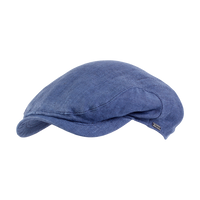 Ivy Classic Cap in Classic Linen in Navy (Size 58) by Wigens