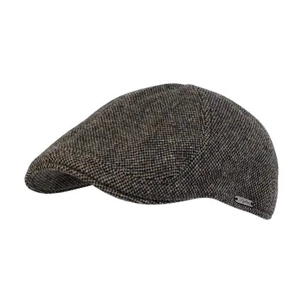 Pub Cap in Shetland Wool Donegal (Choice of Colors) by Wigens