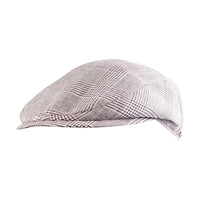Ivy Slim Cap in Summer Glencheck Bottoli Linen and Wool Blend (Choice of Colors) by Wigens