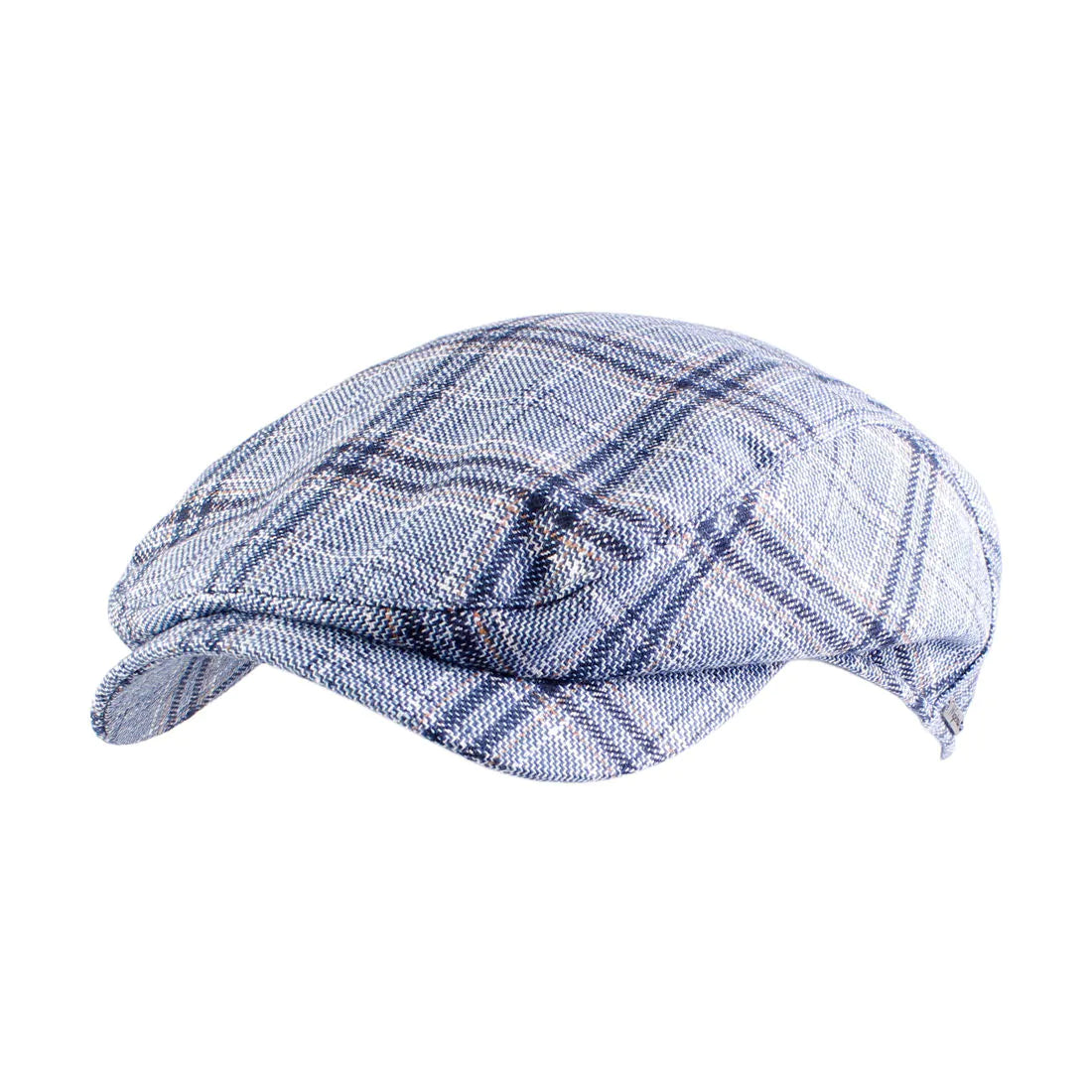 Ivy Contemporary Cap in Cotton Blend Check (Choice of Colors) by Wigens