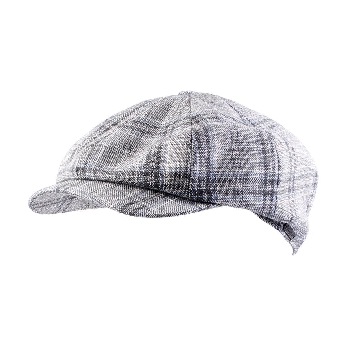 Newsboy Classic Cap in Lanificio Manelli Cotton Blend Check (Choice of Colors) by Wigens