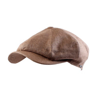 Newsboy Retro Cap in Hopsack Linen (Choice of Colors) by Wigens