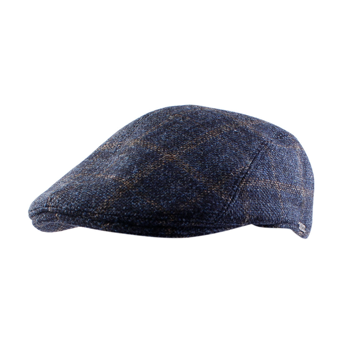 Ivy Modern Shetland Check Wool Cap (Choice of Colors) by Wigens