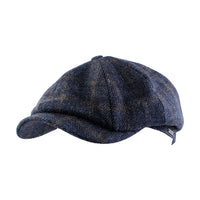 Newsboy Classic Shetland Wool Check Cap (Choice of Colors) by Wigens