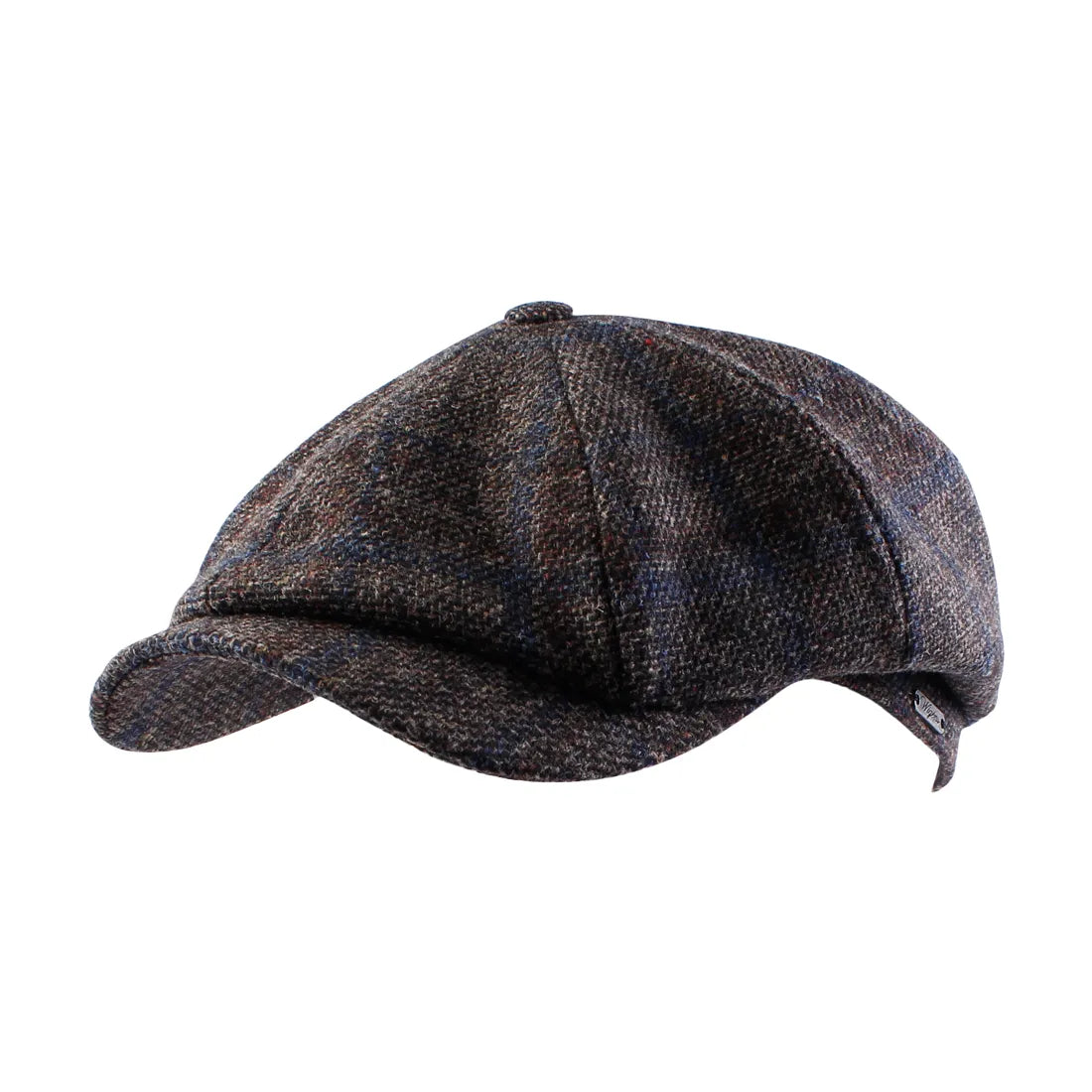 Newsboy Classic Shetland Wool Check Cap (Choice of Colors) by Wigens