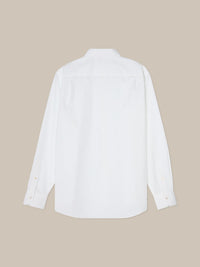 Reynolds Cotton Twill Shirt in White by Robert Talbott