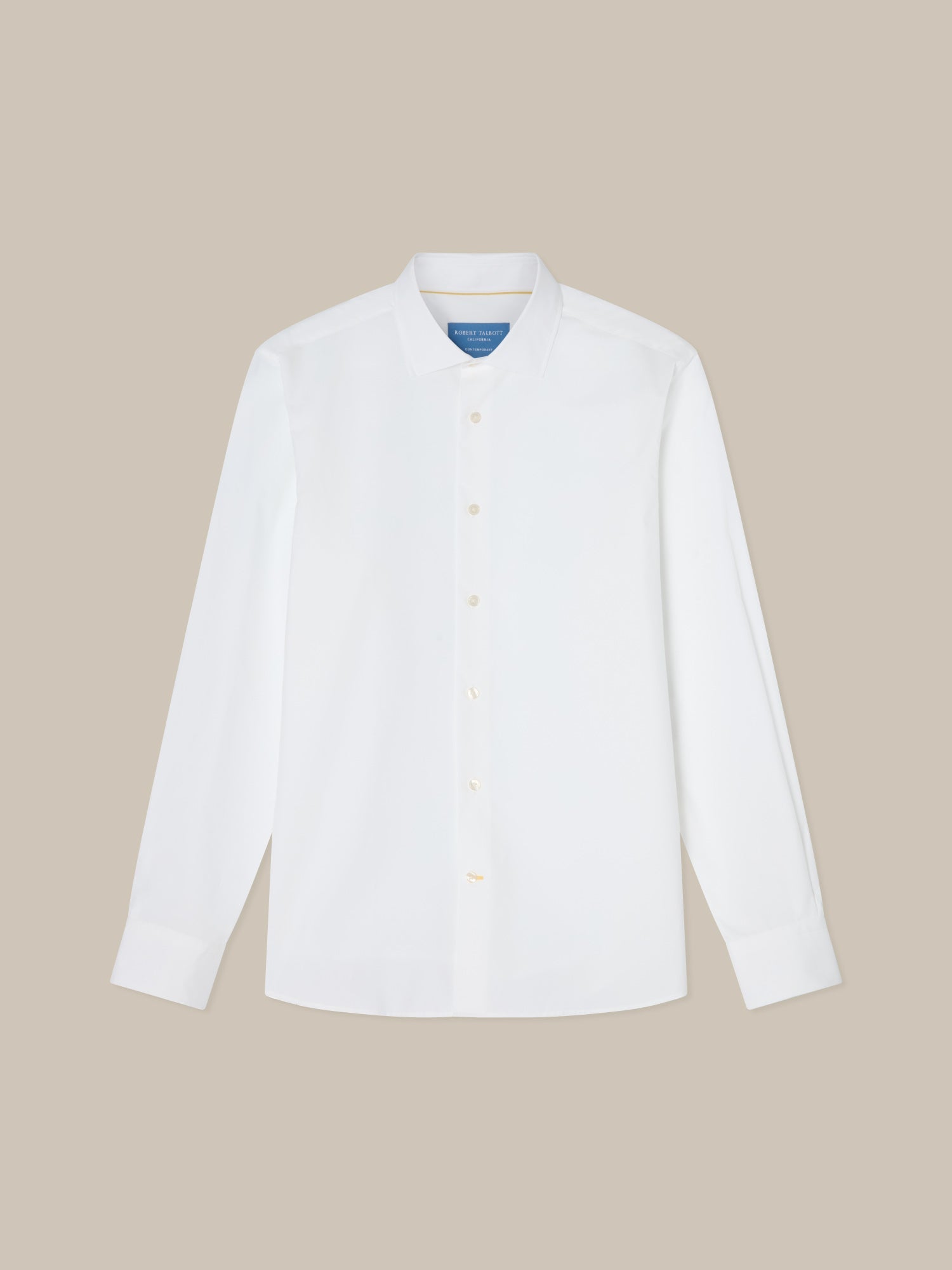 Reynolds Cotton Twill Shirt in White by Robert Talbott