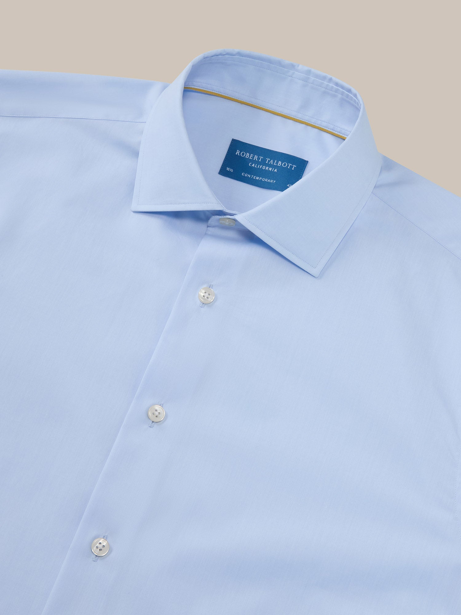 Reynolds Light Weight Poplin Shirt in Light Blue by Robert Talbott