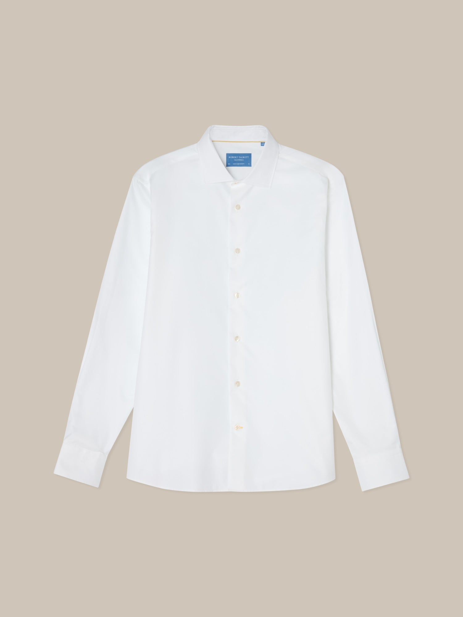 Reynolds Light Weight Poplin Shirt in White by Robert Talbott