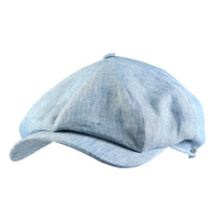 Newsboy Classic Cap in Belgian Colorful Linen (Choice of Colors) by Wigens