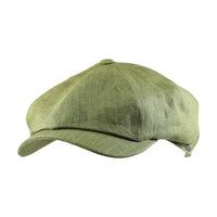 Newsboy Classic Cap in Belgian Colorful Linen (Choice of Colors) by Wigens