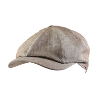 Newsboy Classic Cap in Belgian Colorful Linen (Choice of Colors) by Wigens