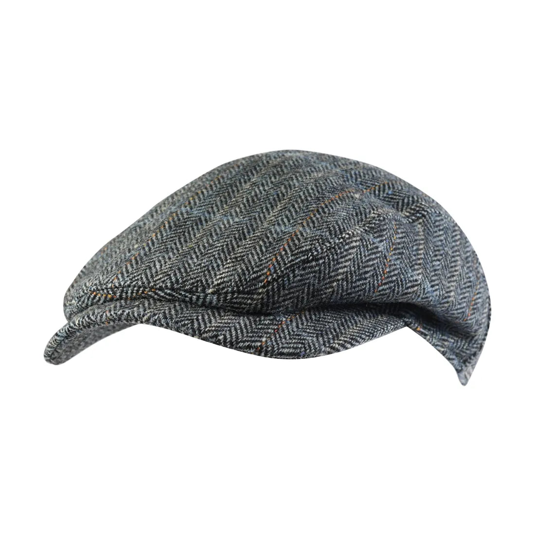 Ivy Contemporary Cap in Herringbone Overcheck Shetland Wool (Choice of Colors) by Wigens