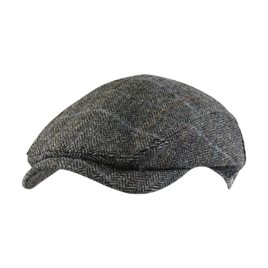 Ivy Contemporary Cap in Herringbone Overcheck Shetland Wool (Choice of Colors) by Wigens