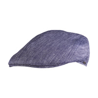 Ivy Modern Cap in Subalpino Denim-Feel Linen (Choice of Colors) by Wigens