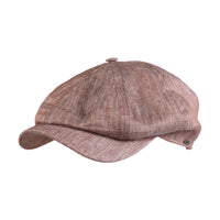 Newsboy Classic Cap in Subalpino Denim-Feel Linen (Choice of Colors) by Wigens