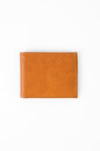 Bi-Fold Wallet in Modern Saddle by Moore & Giles