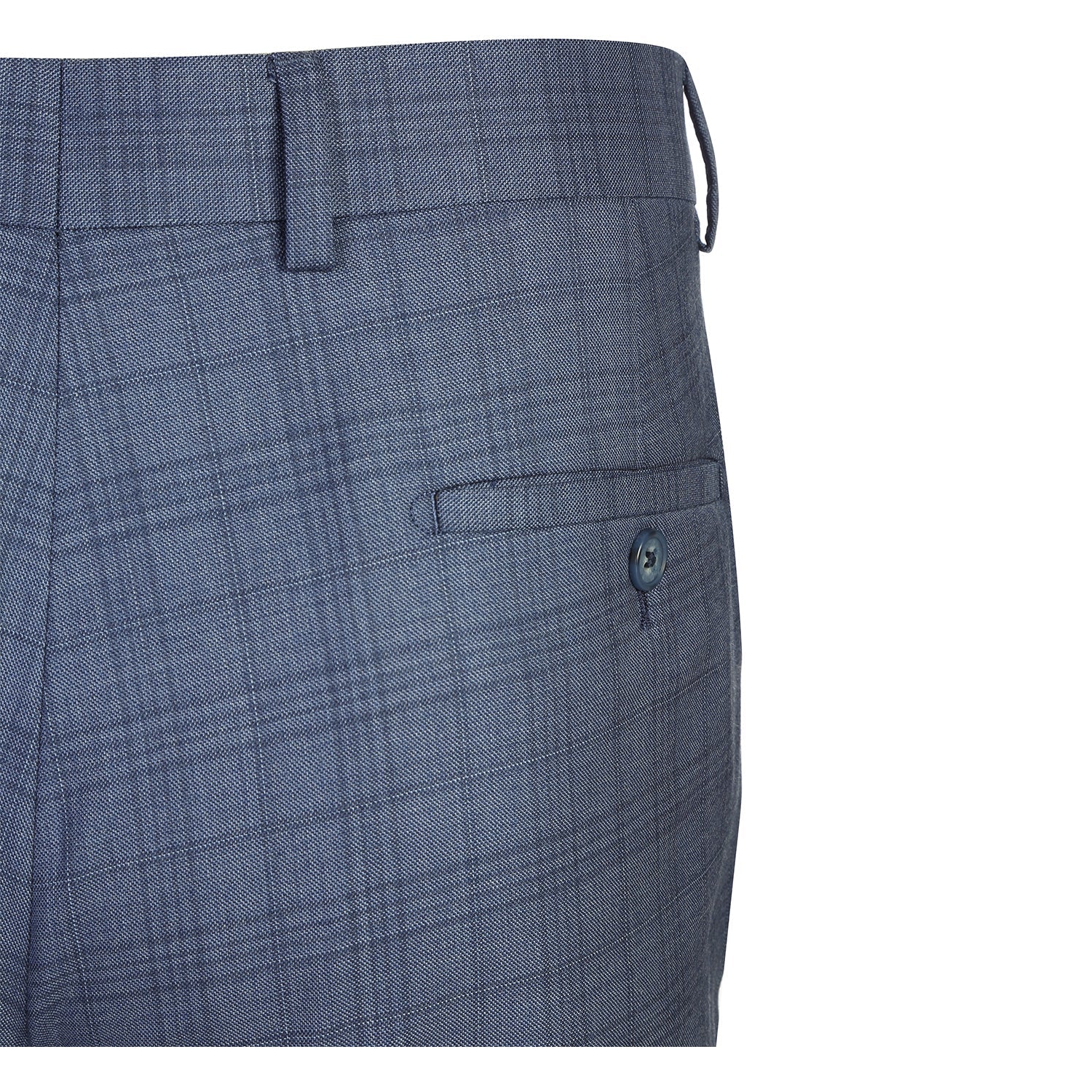 Wool Stretch Single Breasted SLIM FIT Suit in Ink Blue Check (Short, Regular, and Long Available) by English Laundry