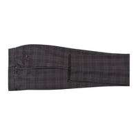 Wool Stretch Single Breasted SLIM FIT Suit in Brown Check (Short, Regular, and Long Available) by English Laundry