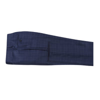 Wool Stretch Single Breasted SLIM FIT Suit in Blue Check (Short, Regular, and Long Available) by English Laundry