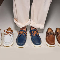 Panama Boat Shoe in Navy Weatherproof Horween Chromexcel Leather by Allen Edmonds