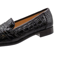 Tuscany Crocodile Penny Loafer in Nicotine by Zelli Italia