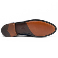 Franco Crocodile Tassel Loafer in Navy by Zelli Italia