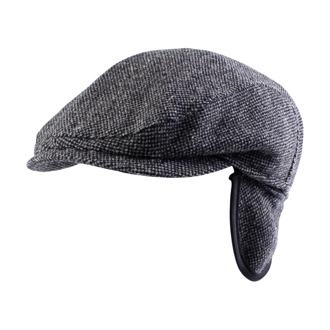 Ivy Slim Cap with Earflaps in Donegal Shetland Wool (Choice of Colors) by Wigens
