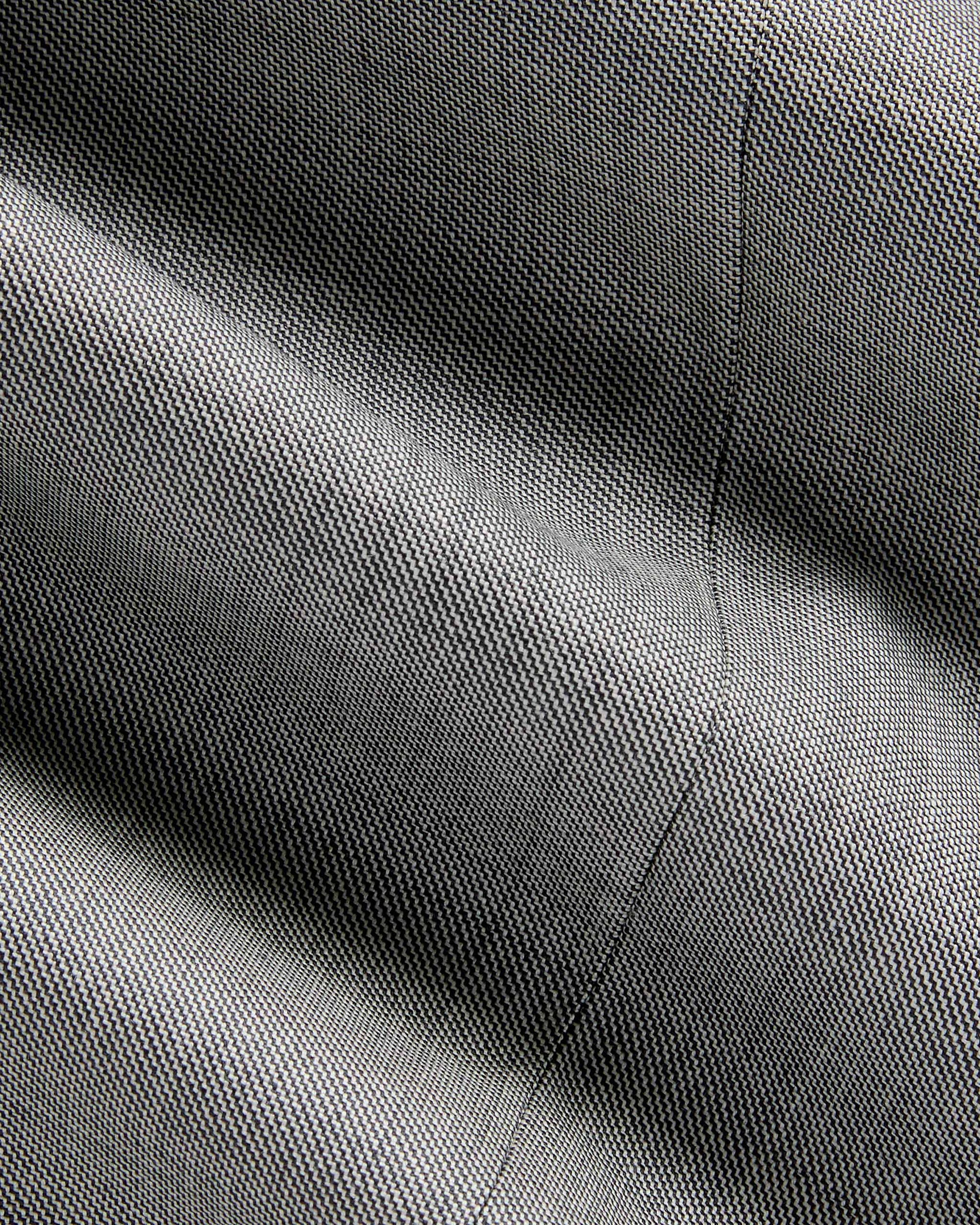 Parker Flat Front Sharkskin Wool Trouser in Grey (Modern Straight Fit) by Zanella