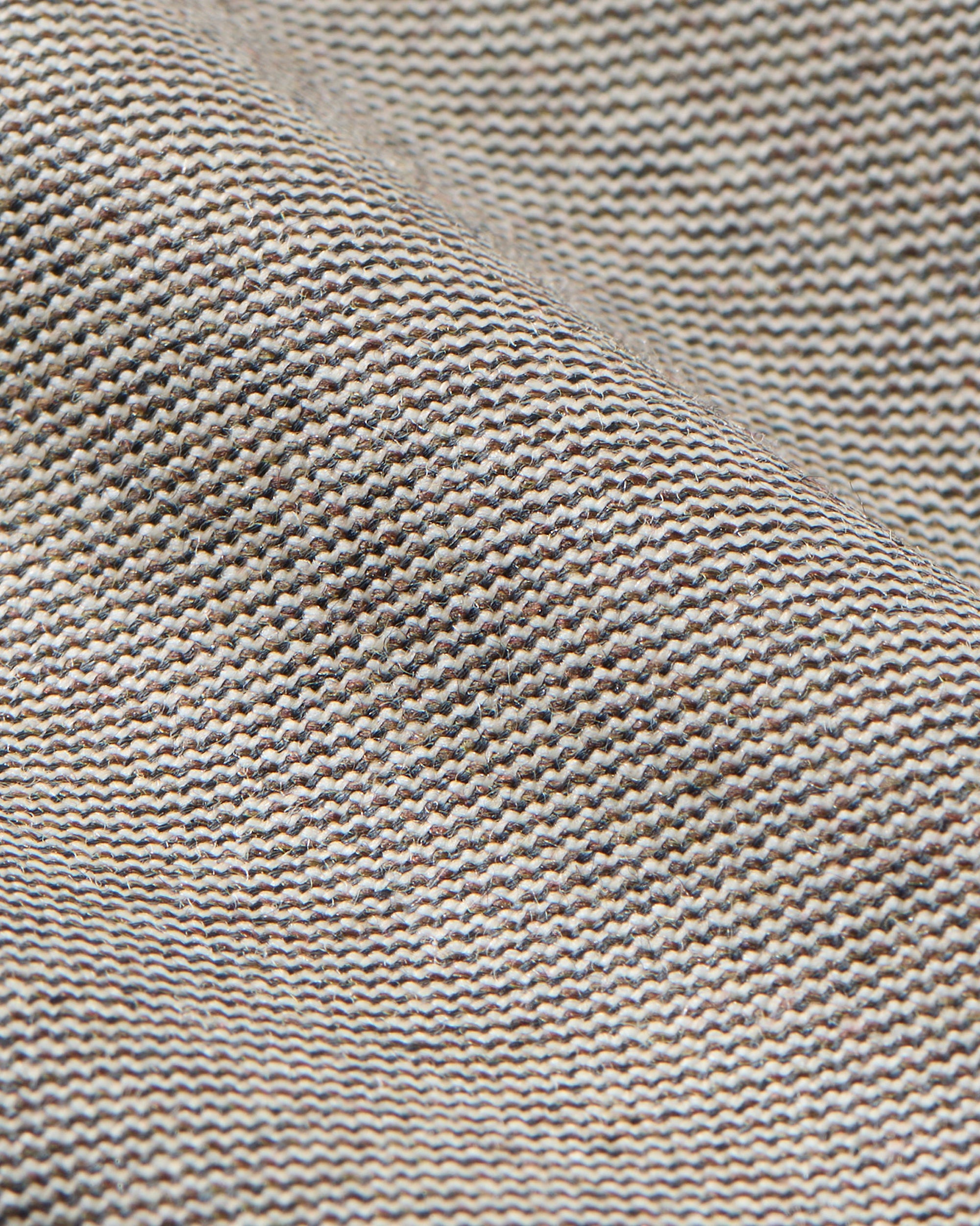 Parker Flat Front Sharkskin Wool Trouser in Light Grey/Brown Mix (Modern Straight Fit) by Zanella