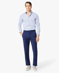 Parker Platinum Super 130s Wool Gabardine Trouser in Dark Blue (Modern Straight Fit) by Zanella