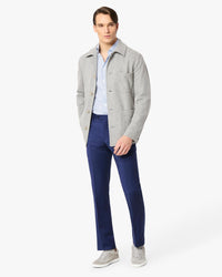 Parker Platinum Super 130s Wool Gabardine Trouser in Dark Blue (Modern Straight Fit) by Zanella