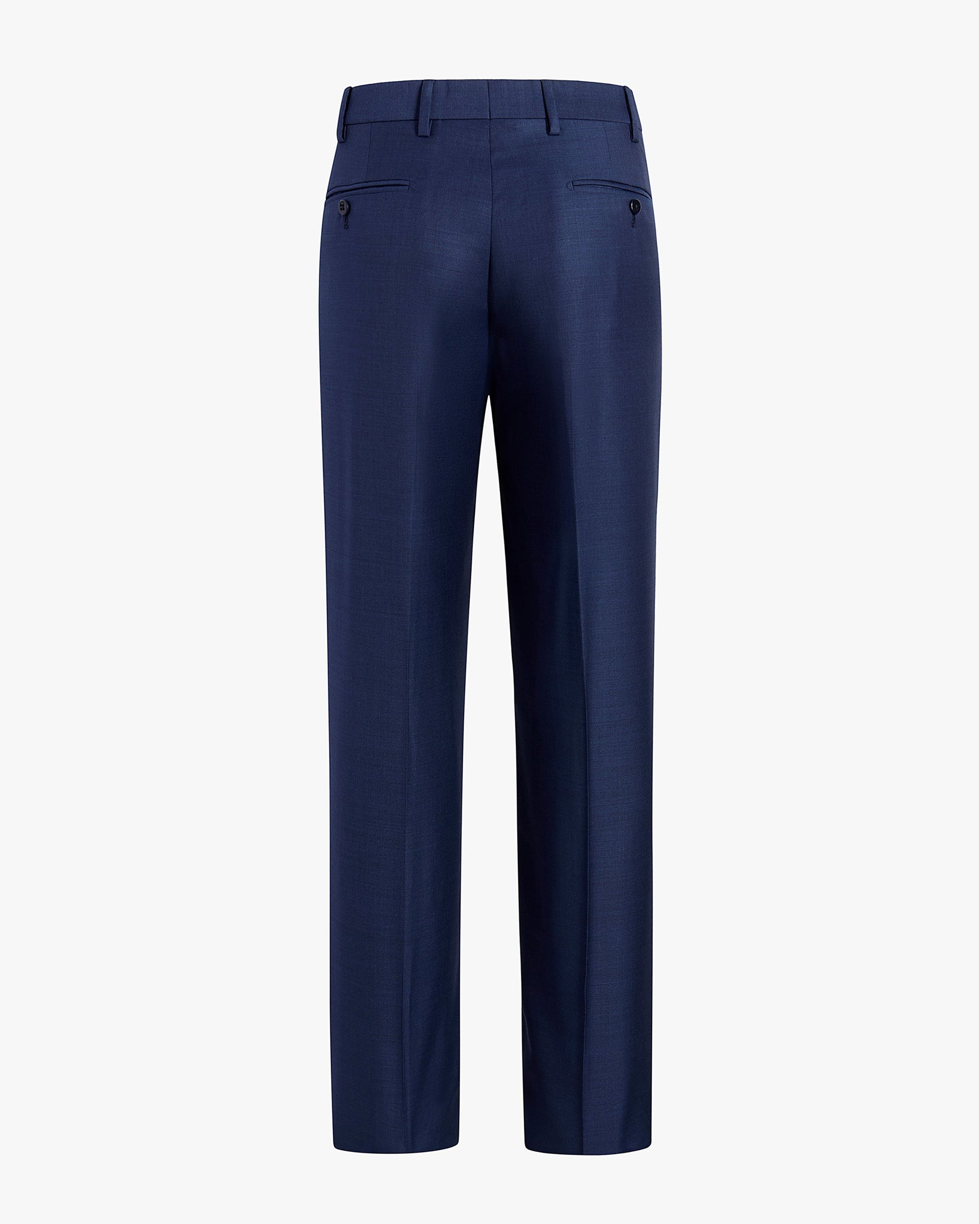 Parker Platinum Super 130s Wool Gabardine Trouser in Blue (Modern Straight Fit) by Zanella