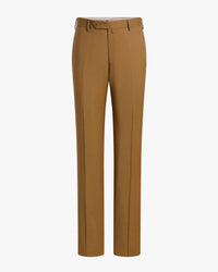 Parker Platinum Super 130s Wool Gabardine Trouser in Rust/Copper (Modern Straight Fit) by Zanella