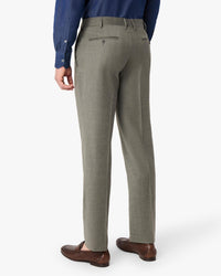 Parker Super 110s Light Stretch Flannel Wool Trouser in Sage (Modern Straight Fit) by Zanella