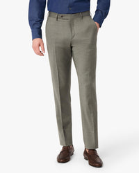 Parker Super 110s Light Stretch Flannel Wool Trouser in Sage (Modern Straight Fit) by Zanella