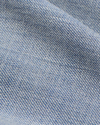 Parker Flat Front Stretch Wool Gabardine Trouser in Light Pastel Blue Mix (Modern Straight Fit) by Zanella