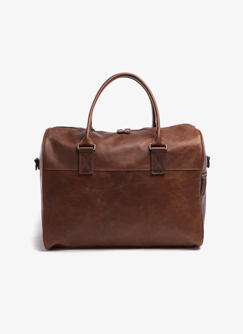 Booker Leather Cabin Duffel in Baldwin Oak by Moore & Giles
