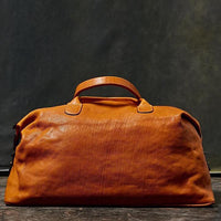 Benedict Leather Weekend Bag in Modern Saddle by Moore & Giles