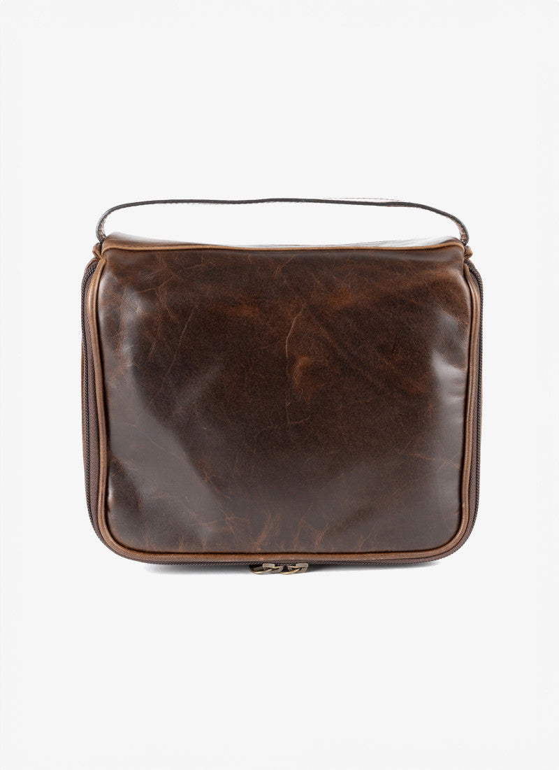 Donald Wash Kit in Brompton Brown by Moore & Giles