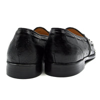 Franco Ostrich Quill Tassel Loafer in Black by Zelli Italia