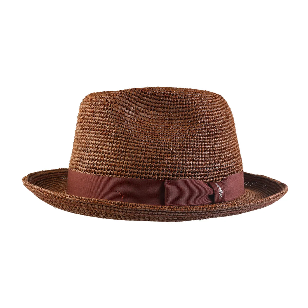 Classic Raffia Straw Hat with Grosgrain Hatband in Choice of Colors by Wigens