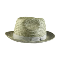 Classic Paper Straw Hat with Grosgrain Hatband in Choice of Colors by Wigens